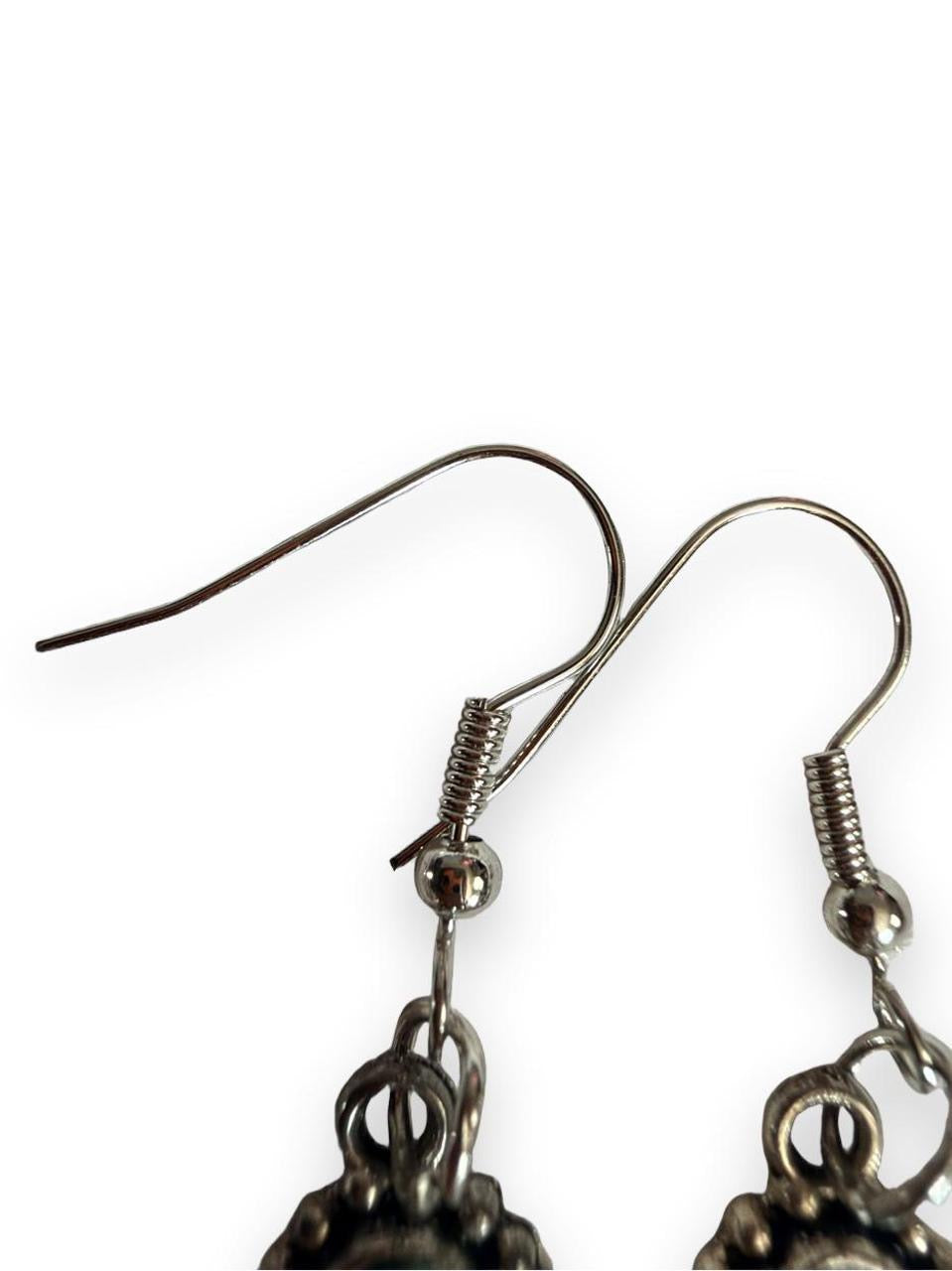 Desert Souls - Beaded Teardrop Turquoise Earrings - Western Dangle Earrings