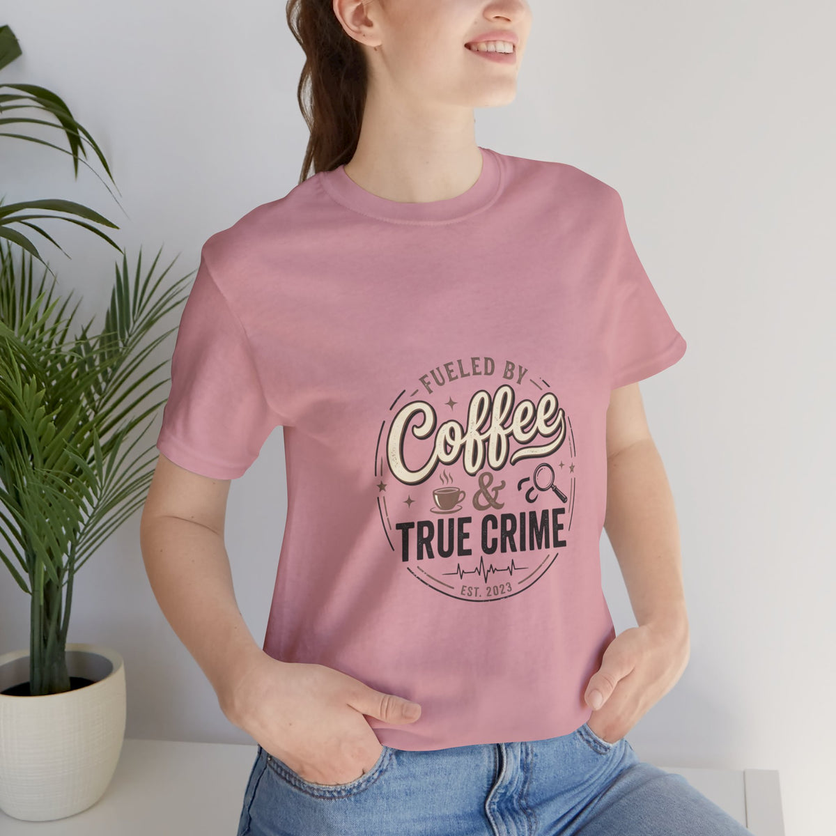 Coffee & True Crime Tee — Funny True Crime Shirt for Fans