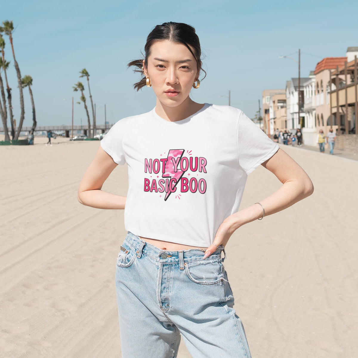 Women's Flowy Cropped Tee