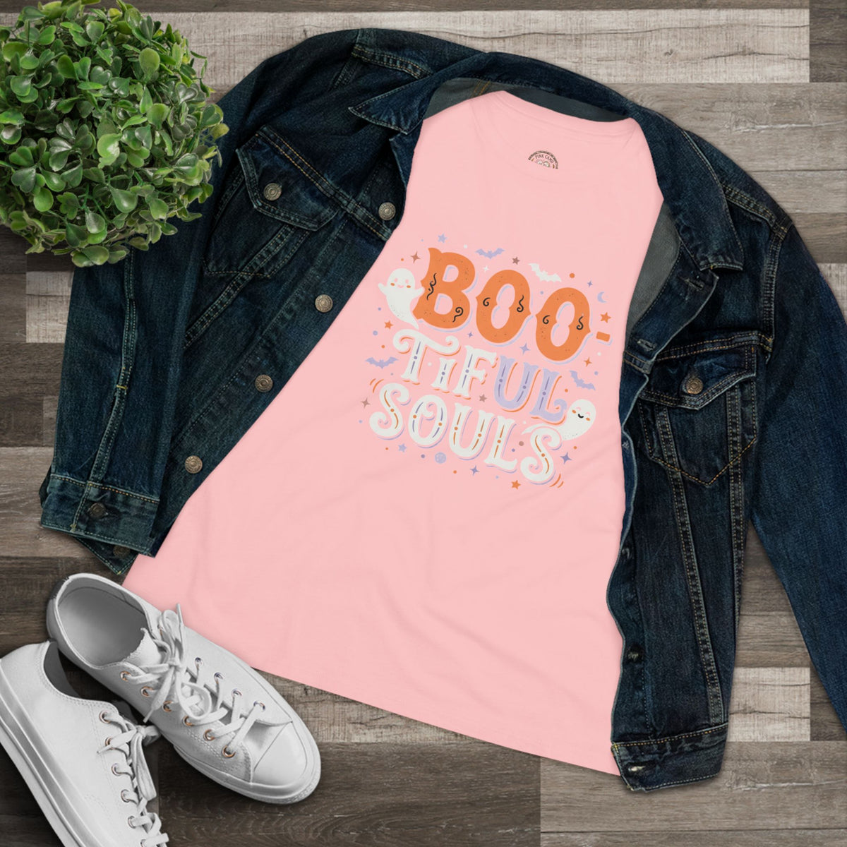 BOOtiful Souls T-Shirt | Halloween ghost typography tee
