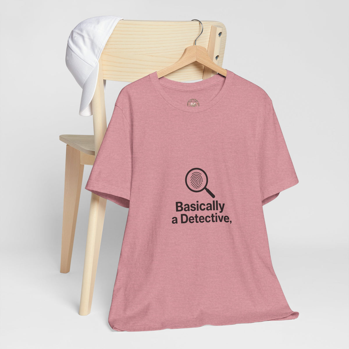 Basically a Detective T-Shirt — Funny Magnifying Glass Graphic Tee