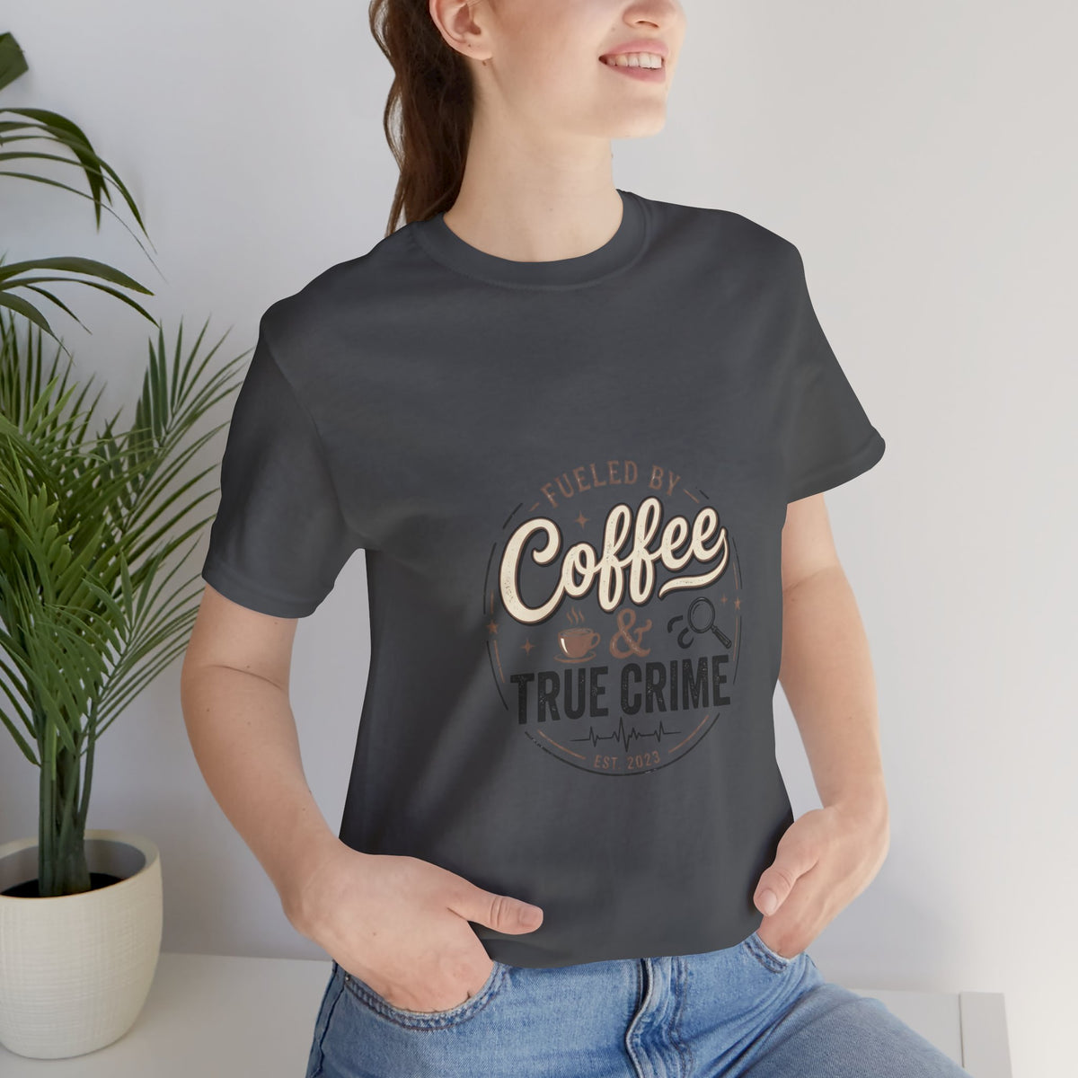 Coffee & True Crime Tee — Funny True Crime Shirt for Fans