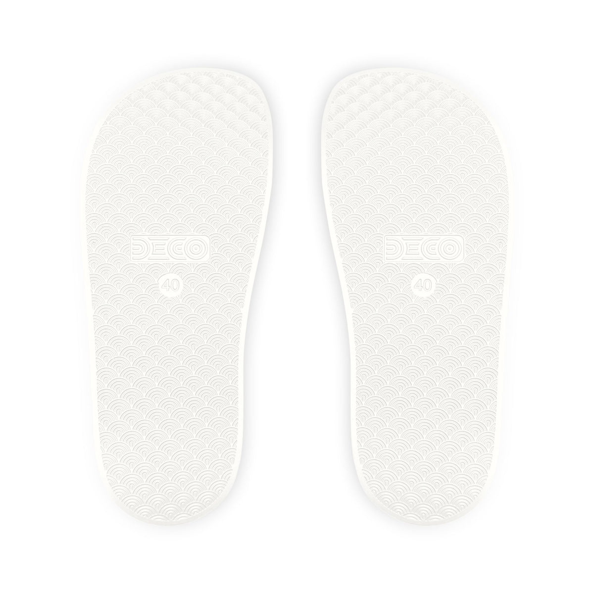 Surf Vibes Women's Slide Sandals — Removable Strap, Retro Surfboard Design