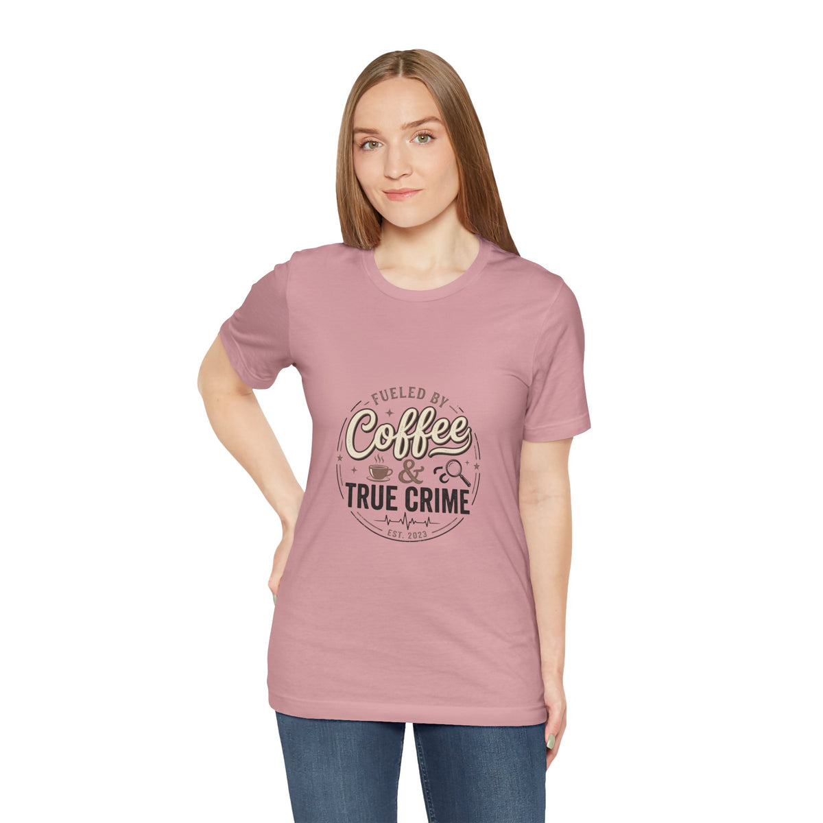 Coffee & True Crime Tee — Funny True Crime Shirt for Fans