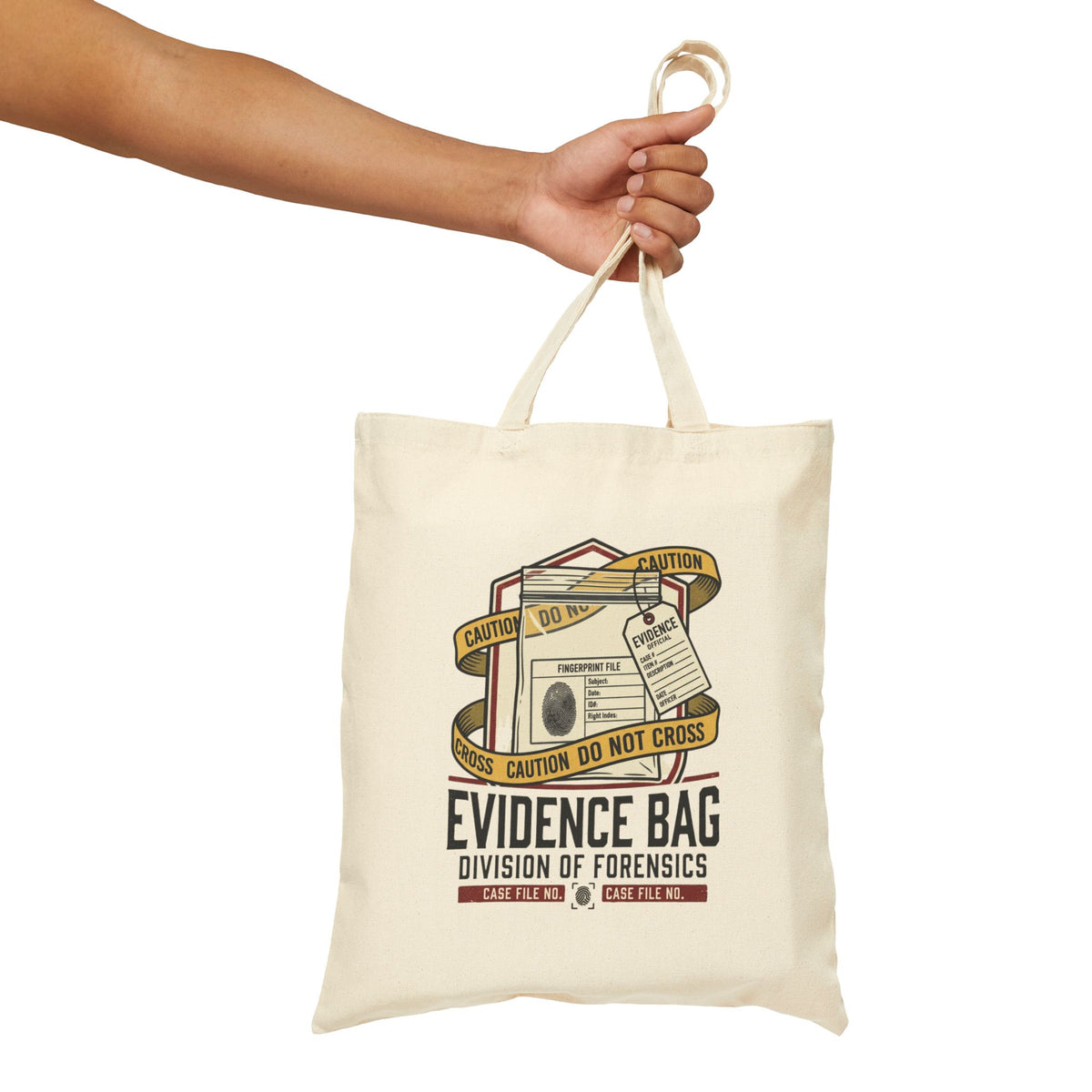 Forensics Evidence Bag Tote — Crime Scene Investigator Canvas Tote