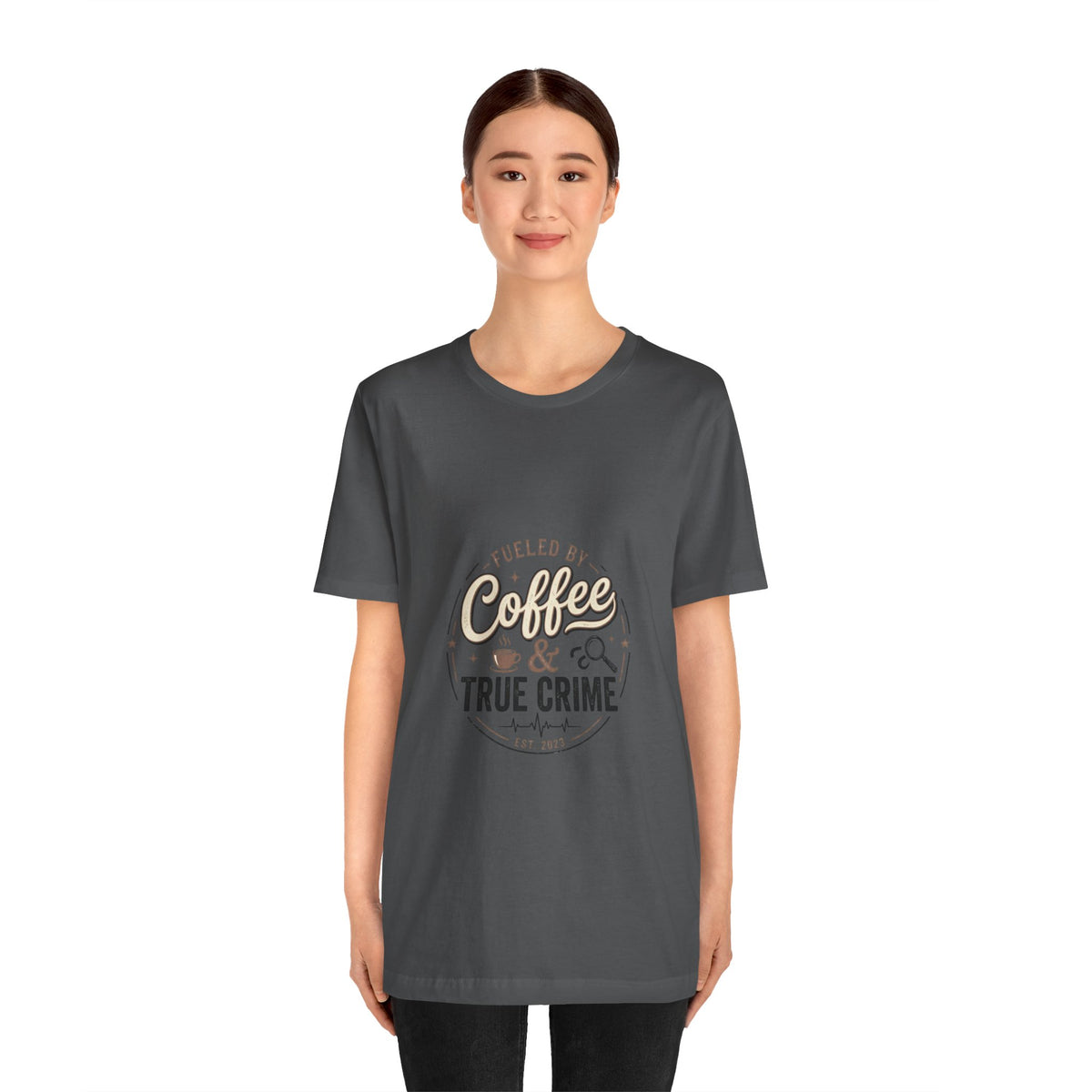 Coffee & True Crime Tee — Funny True Crime Shirt for Fans