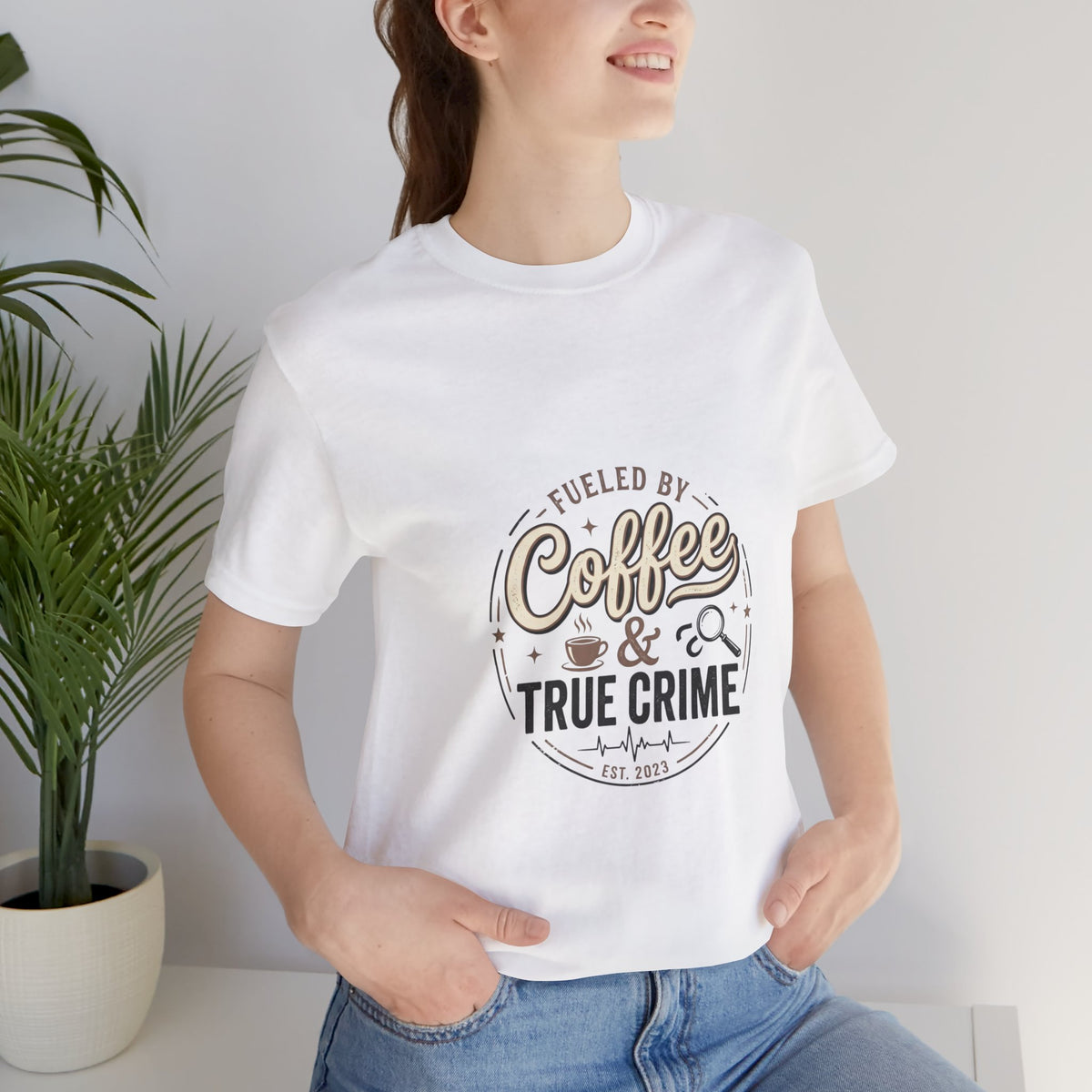 Coffee & True Crime Tee — Funny True Crime Shirt for Fans