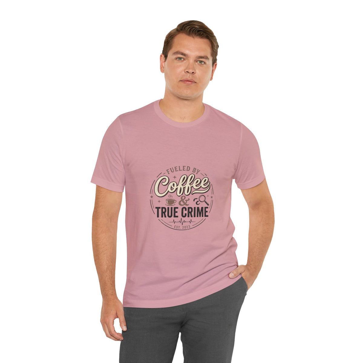 Coffee & True Crime Tee — Funny True Crime Shirt for Fans