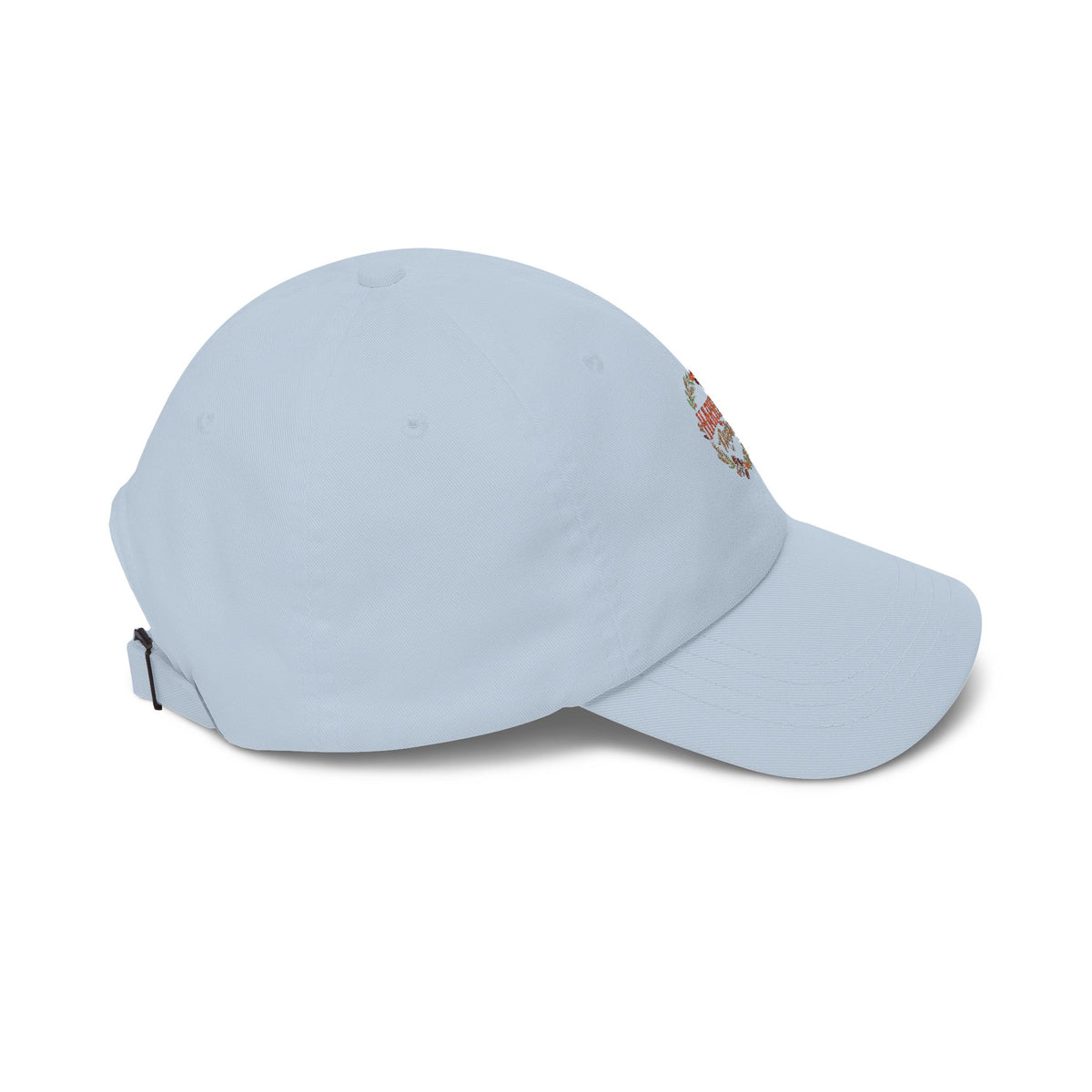 Harvest Floral Dad Cap — Autumn Harvest Hat with Floral Wreath