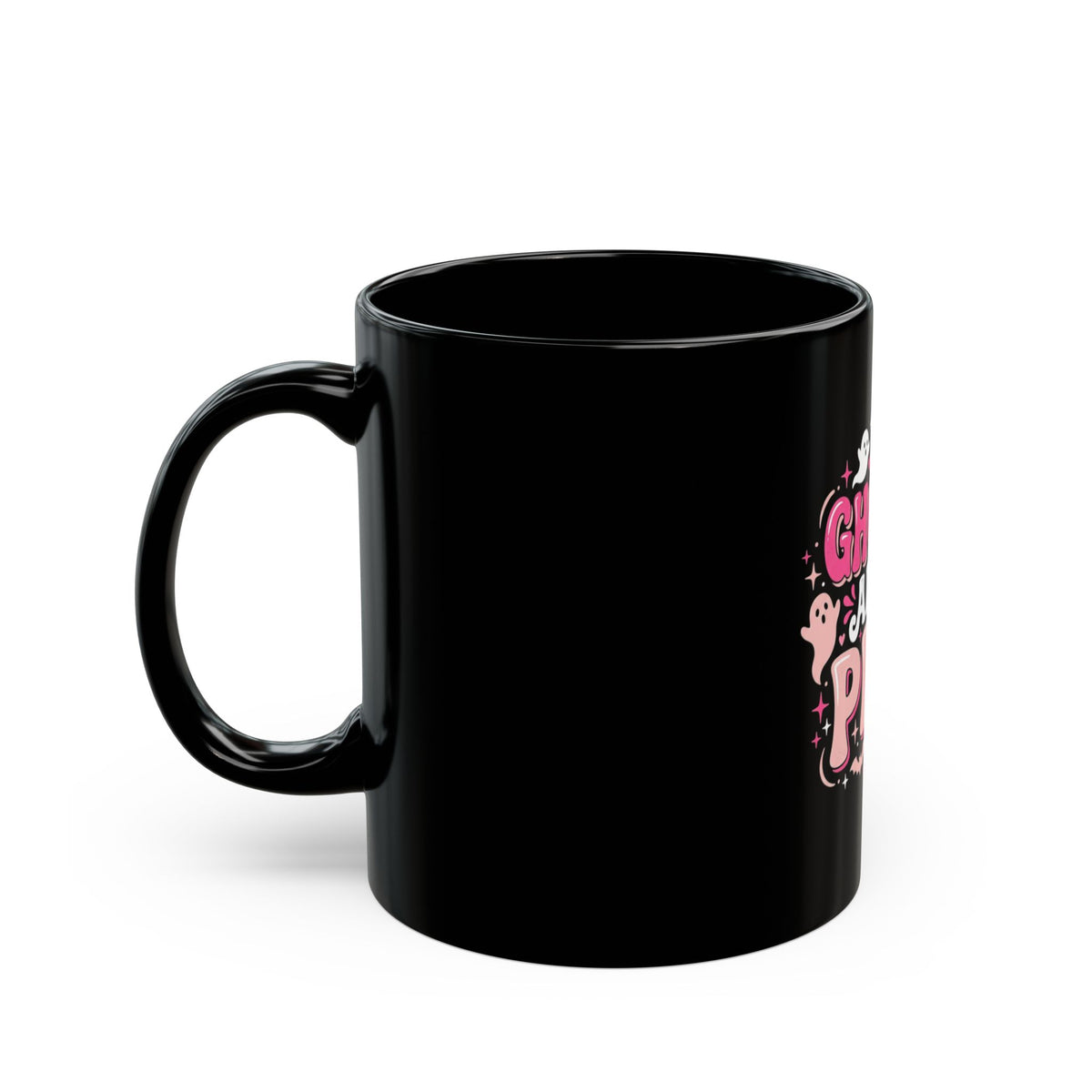 Ghouls Adore Pink Mug — Cute Halloween Ghosts Coffee Cup (11oz/15oz)