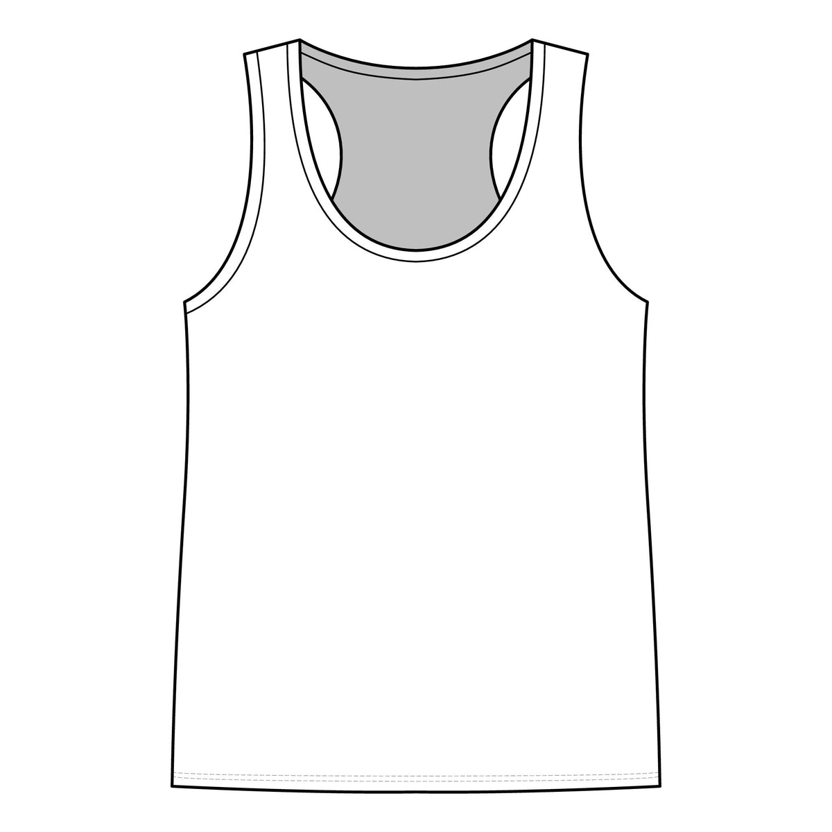 Lake Life Racerback Tank — 'Lake Life: glamping & good vibes' Graphic Women's Tank Top