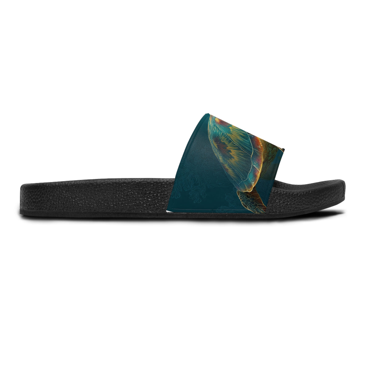 Abstract Jellyfish Slide Sandals – Ocean-Inspired Women's Beach Slides