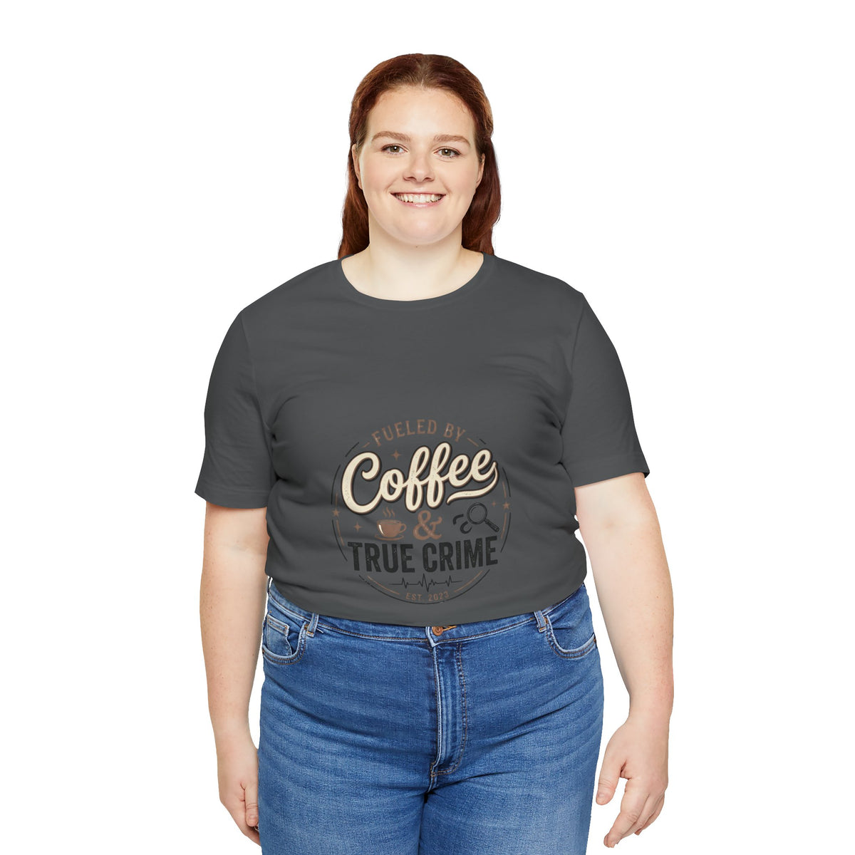 Coffee & True Crime Tee — Funny True Crime Shirt for Fans