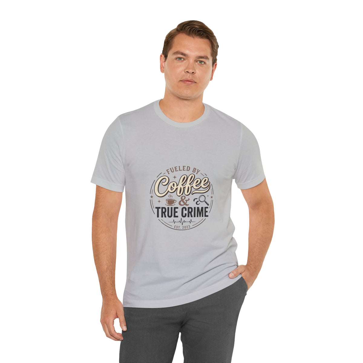 Coffee & True Crime Tee — Funny True Crime Shirt for Fans