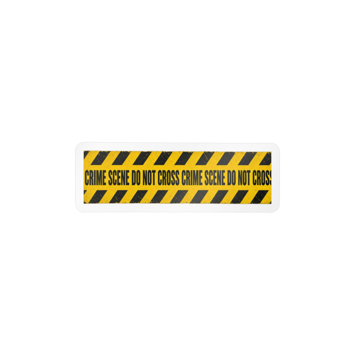 Crime Scene Tape Kiss-Cut Vinyl Decal — "Crime Scene Do Not Cross" Sticker
