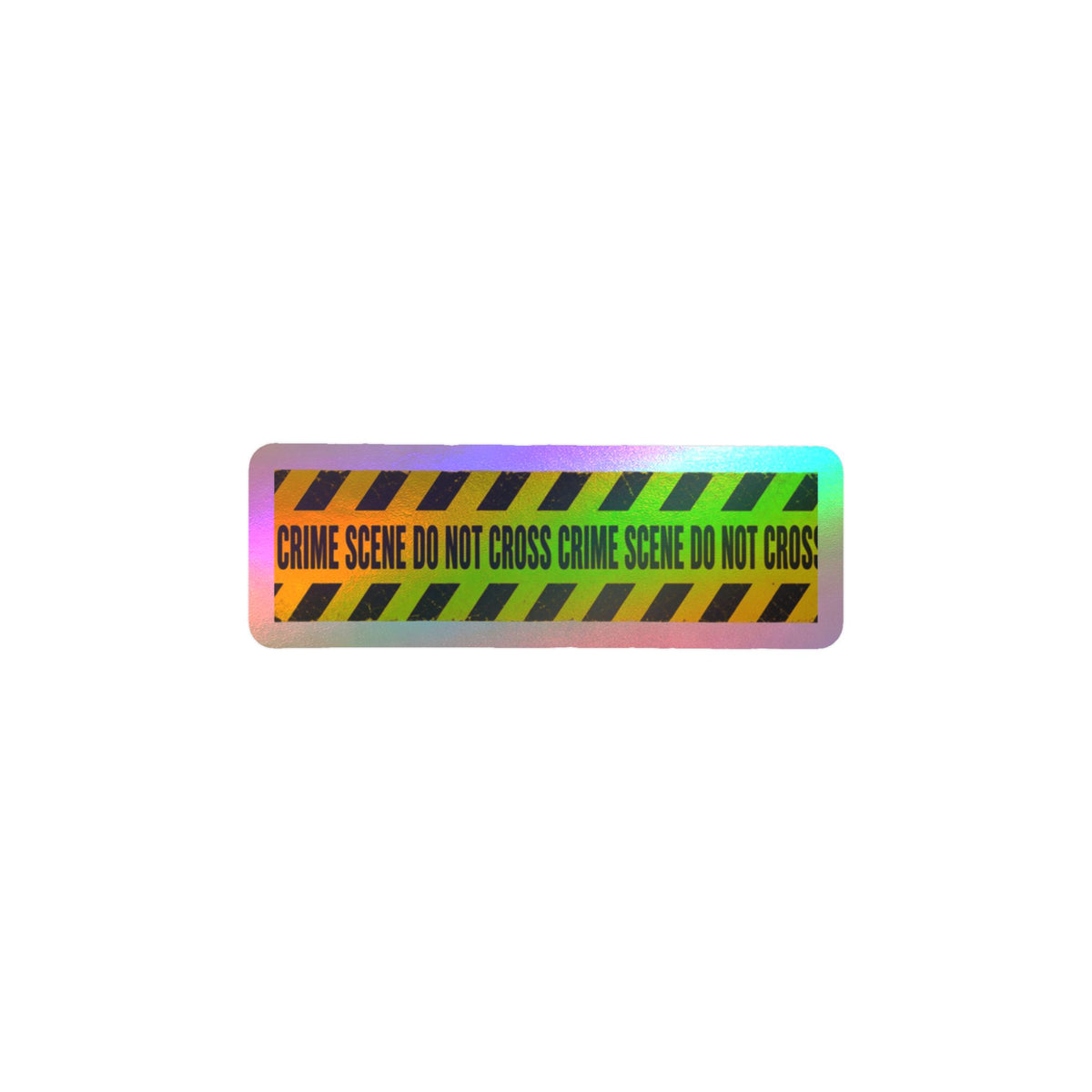 Crime Scene Tape Kiss-Cut Vinyl Decal — "Crime Scene Do Not Cross" Sticker