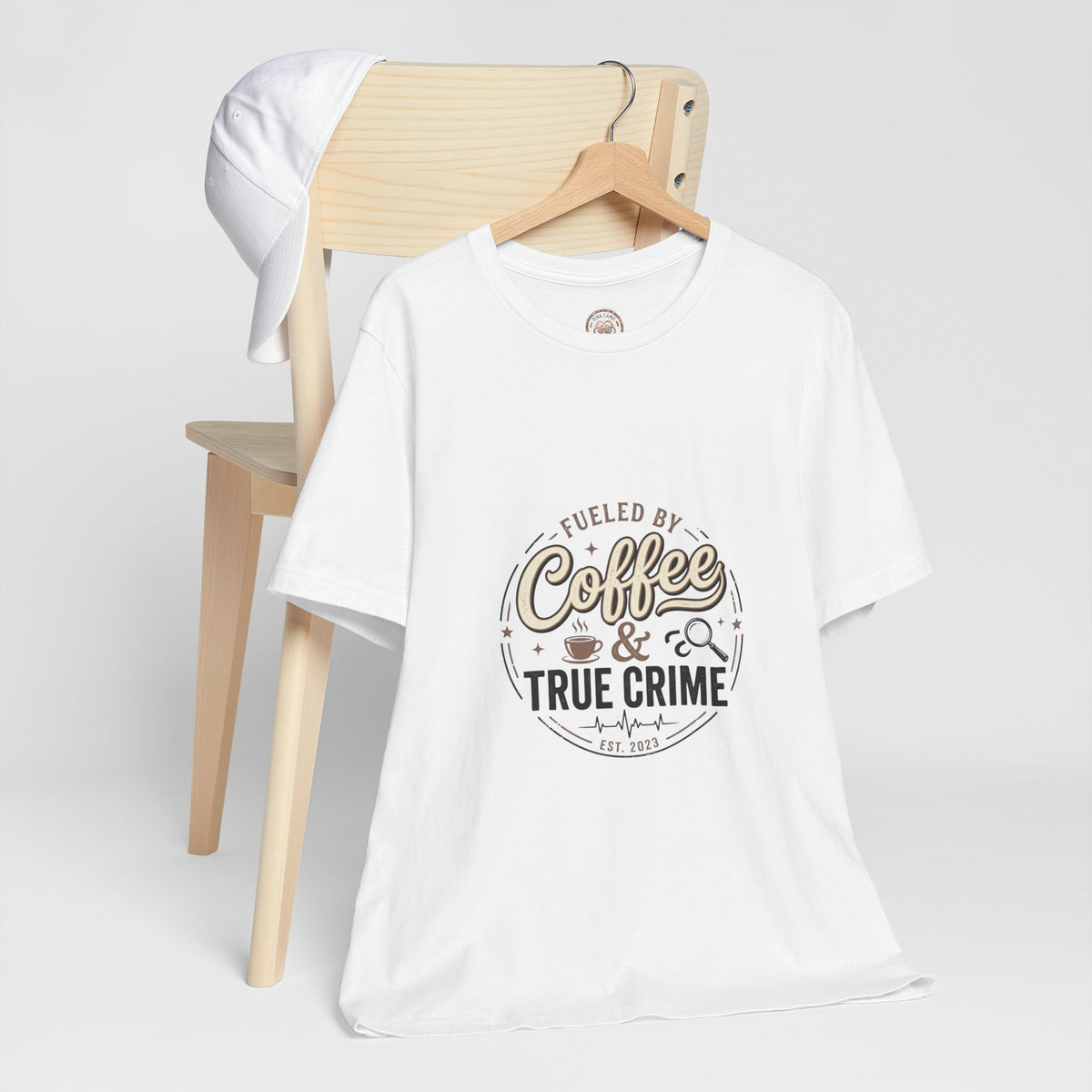 Coffee & True Crime Tee — Funny True Crime Shirt for Fans