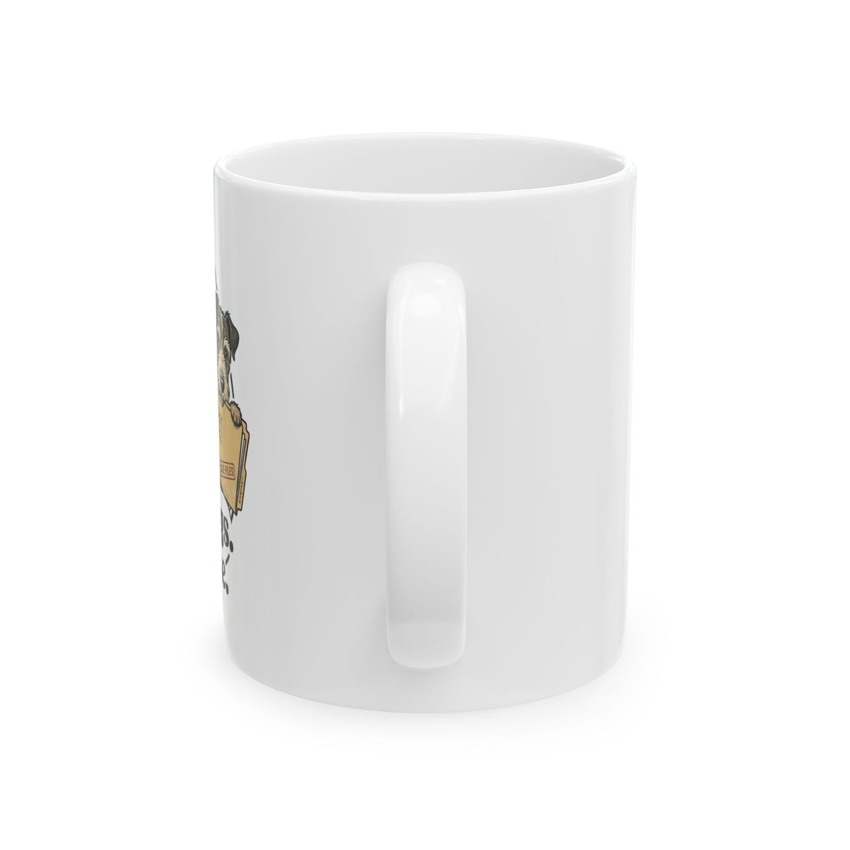 Bulldog Coffee Mug – 'Coffee: A True Detective' Ceramic Mug (11oz, 15oz)