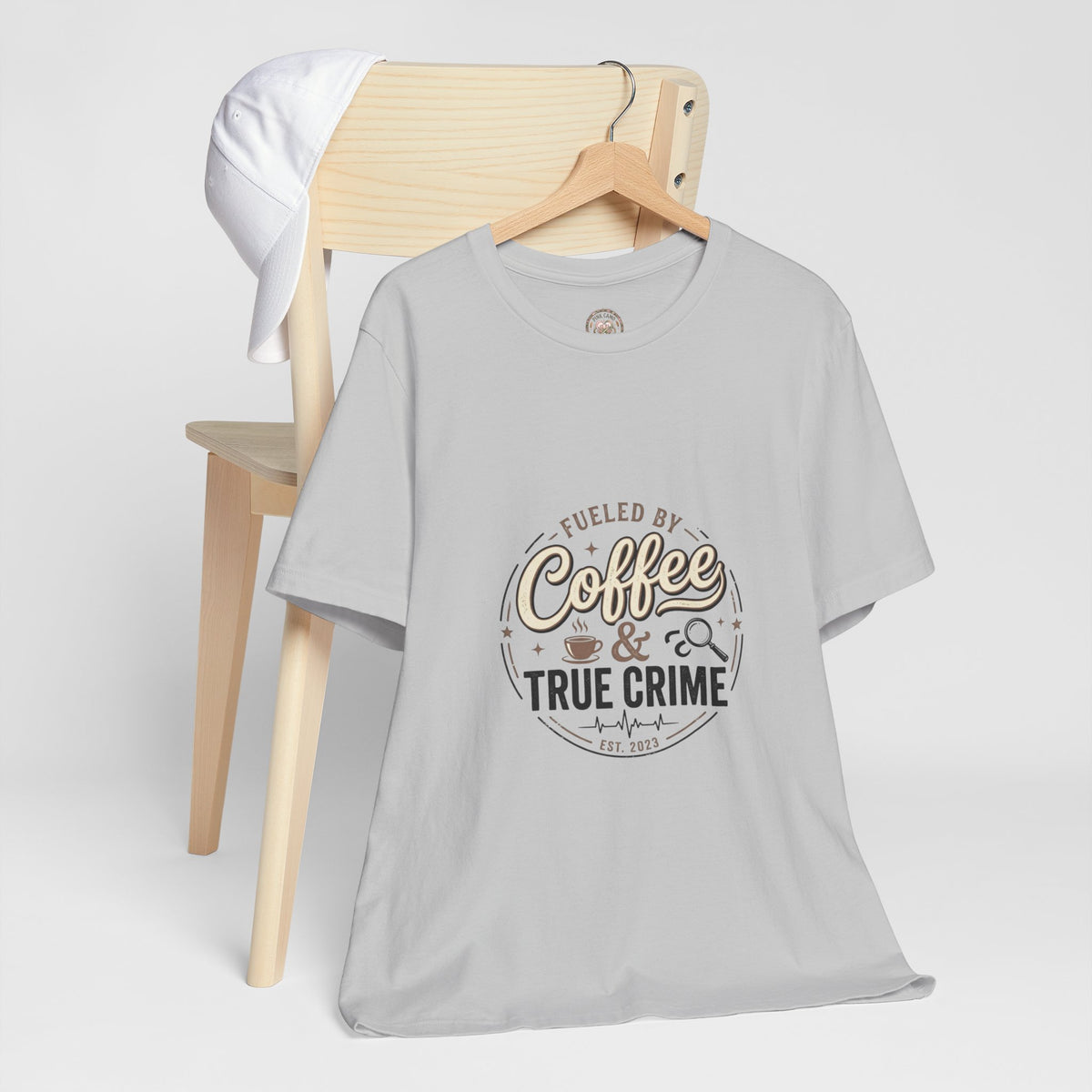 Coffee & True Crime Tee — Funny True Crime Shirt for Fans