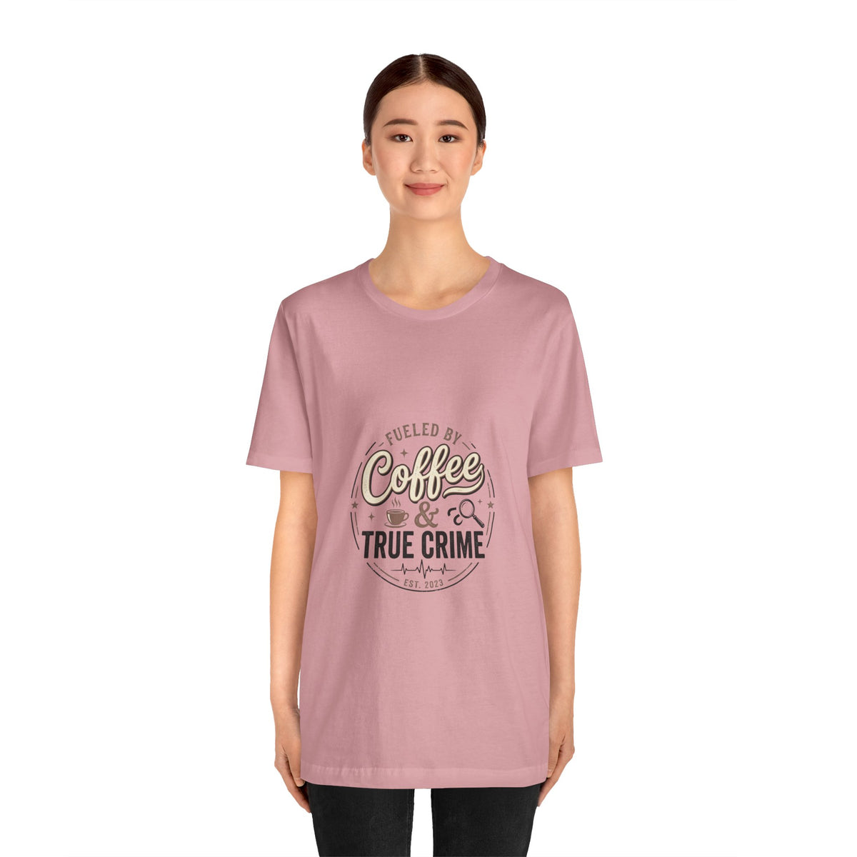 Coffee & True Crime Tee — Funny True Crime Shirt for Fans