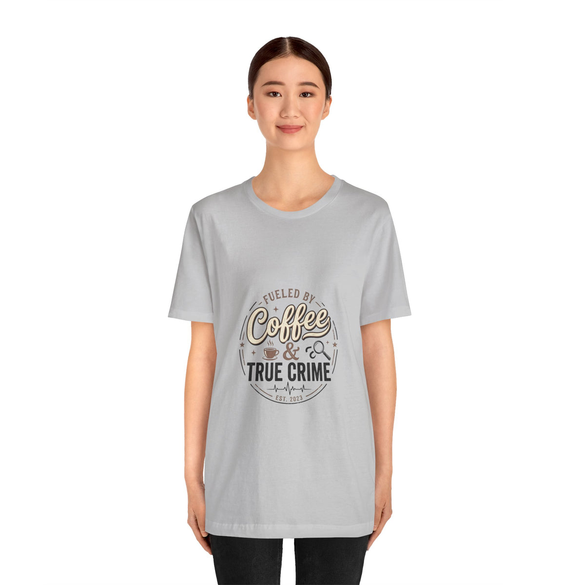 Coffee & True Crime Tee — Funny True Crime Shirt for Fans