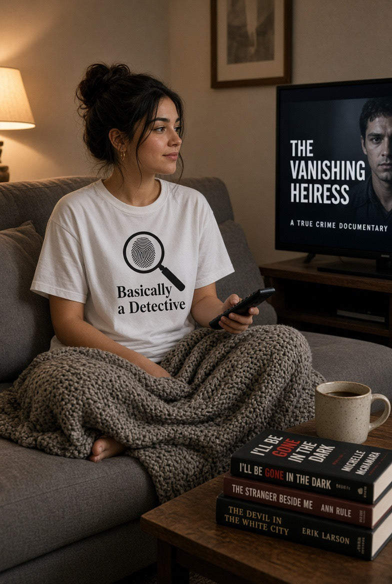 Basically a Detective T-Shirt — Funny Magnifying Glass Graphic Tee
