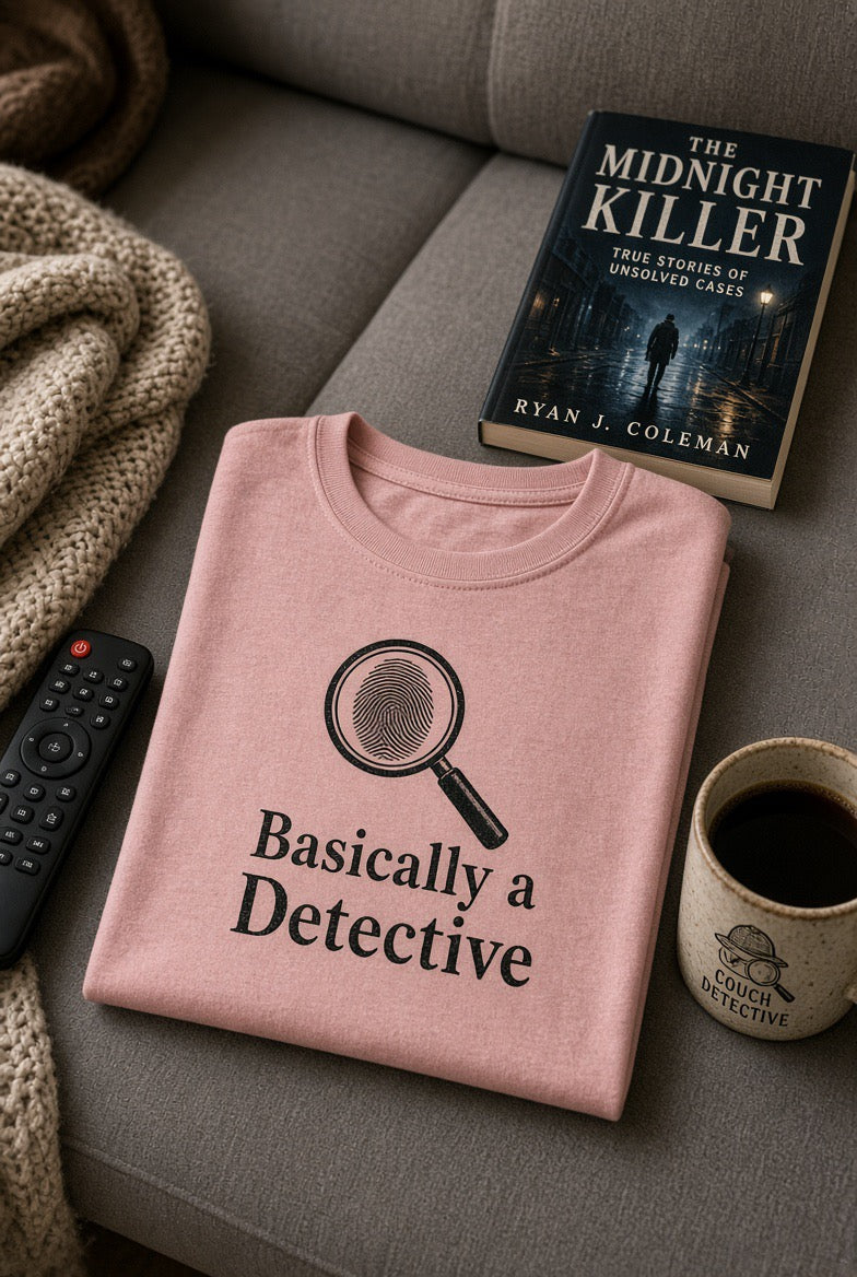 Basically a Detective T-Shirt — Funny Magnifying Glass Graphic Tee