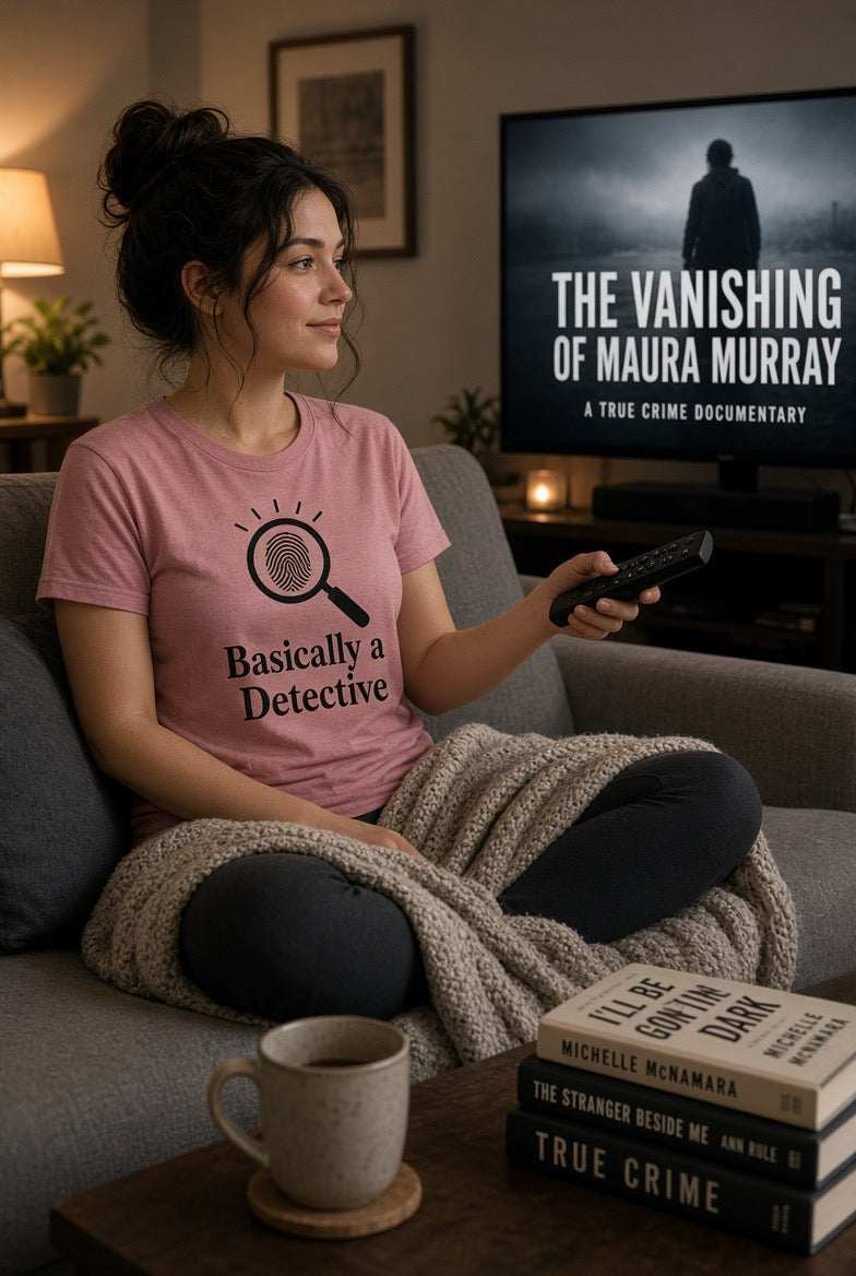 Basically a Detective T-Shirt — Funny Magnifying Glass Graphic Tee