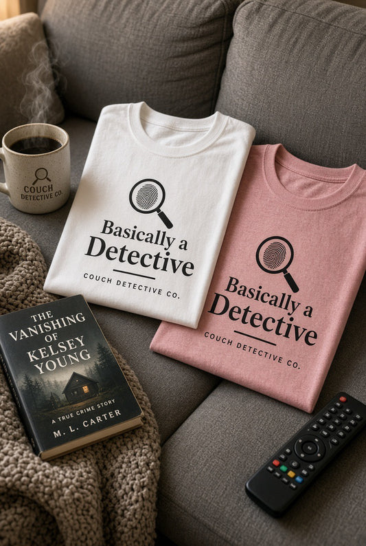 Basically a Detective T-Shirt — Funny Magnifying Glass Graphic Tee