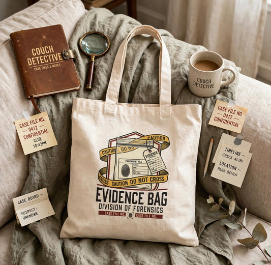 Forensics Evidence Bag Tote — Crime Scene Investigator Canvas Tote