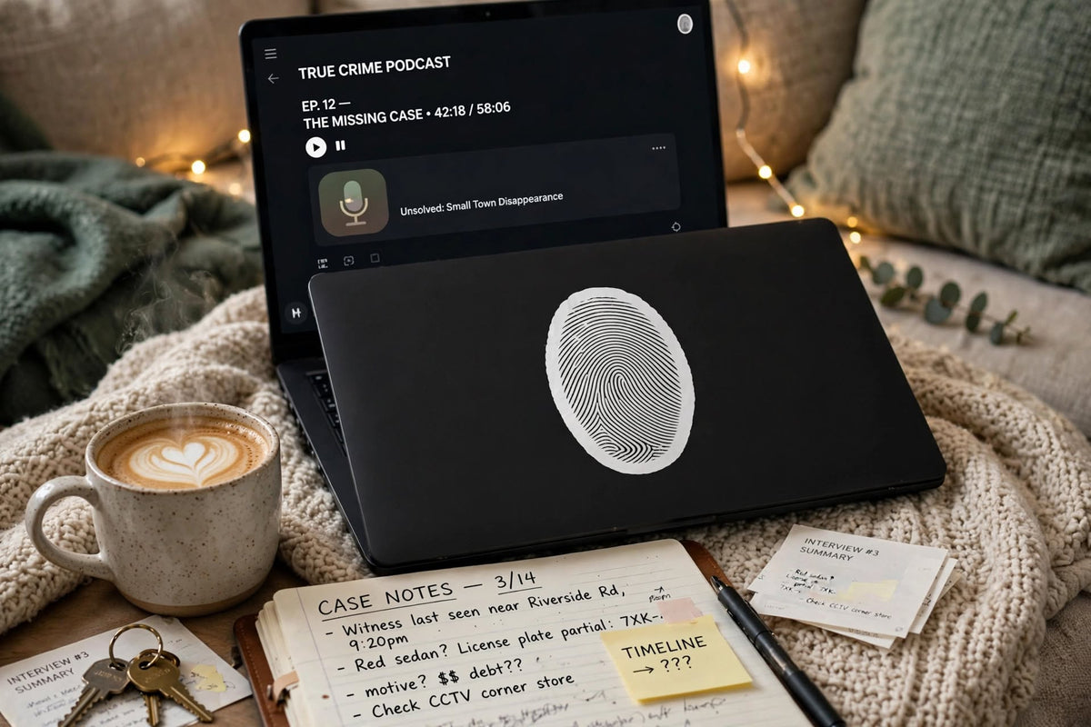 Fingerprint Kiss-Cut Vinyl Decal – Minimal White Fingerprint Sticker for Laptops, Water Bottles & Windows