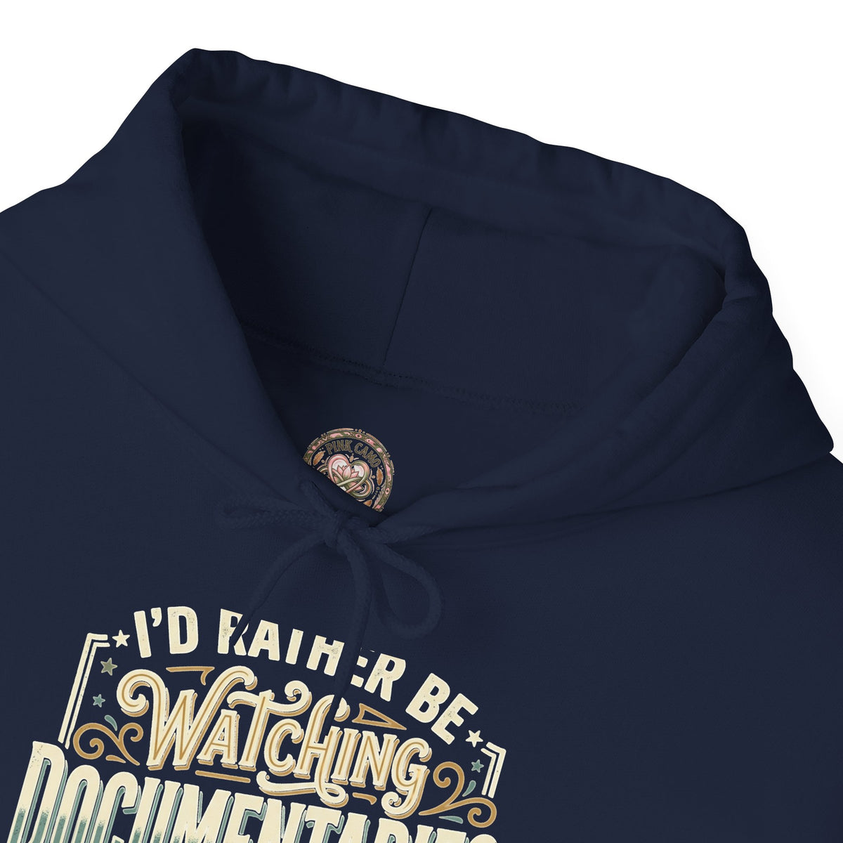 Documentary Lover Hoodie — "I'd Rather Be Watching Documentaries" Vintage Crewneck