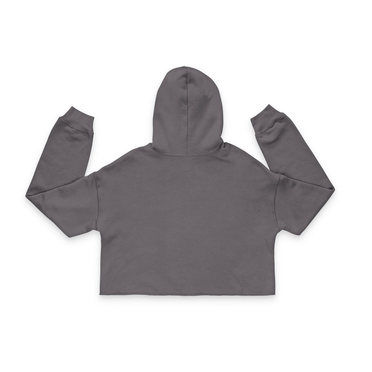 Women's Cropped Hoodie — Cute Ghost in Pink Cowboy Hat Graphic