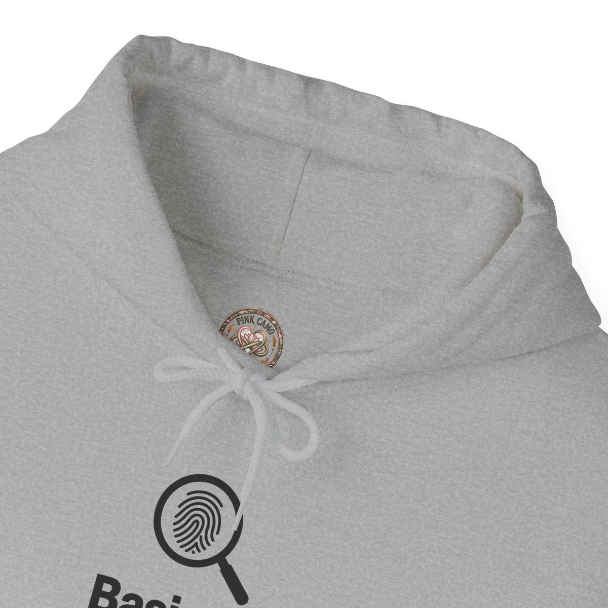 Detective Hoodie – "Basically a Detective." Magnifying Glass Graphic Hooded Sweatshirt