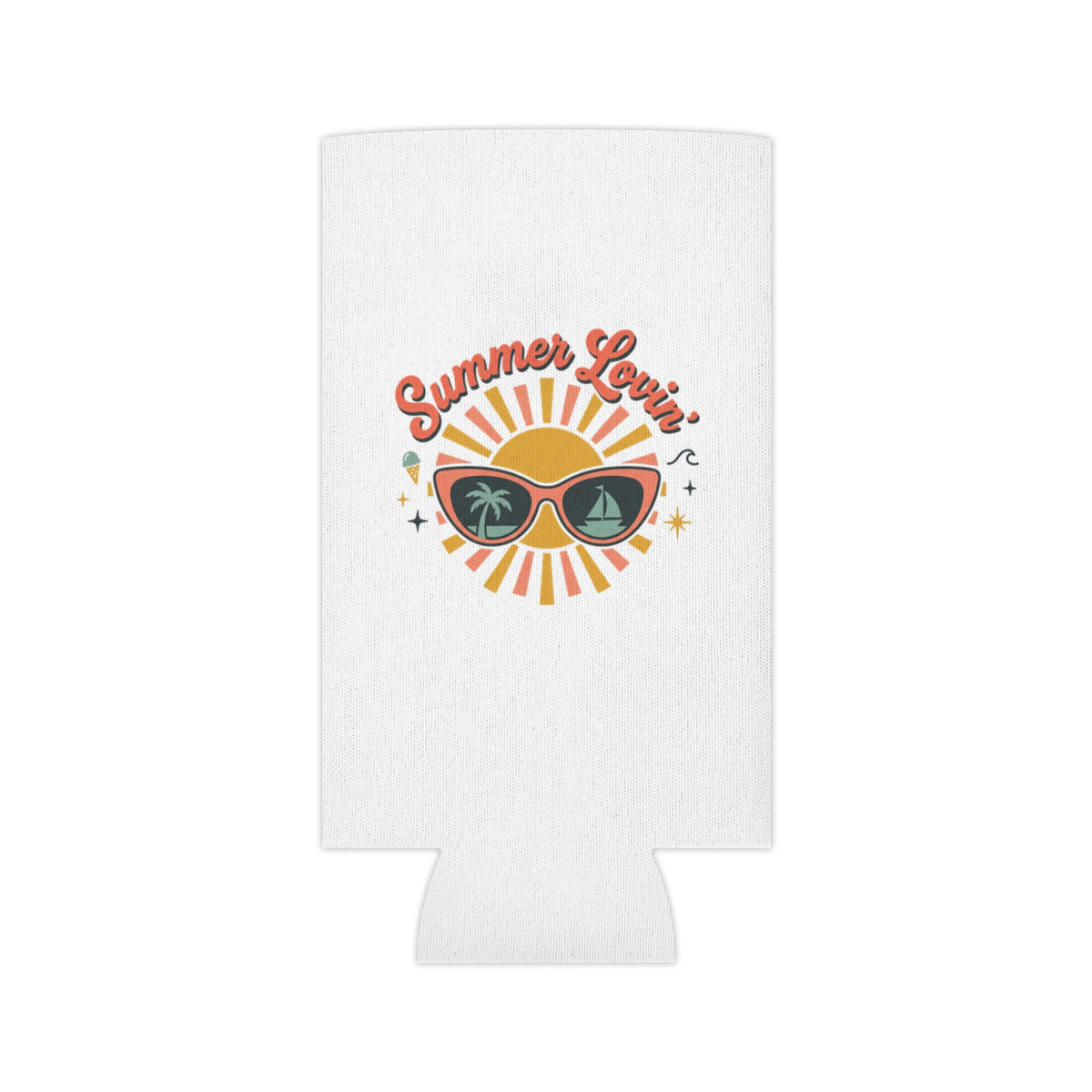 Can Cooler - "Summer Lovin'" Sunshine Sunglasses Drink Koozie