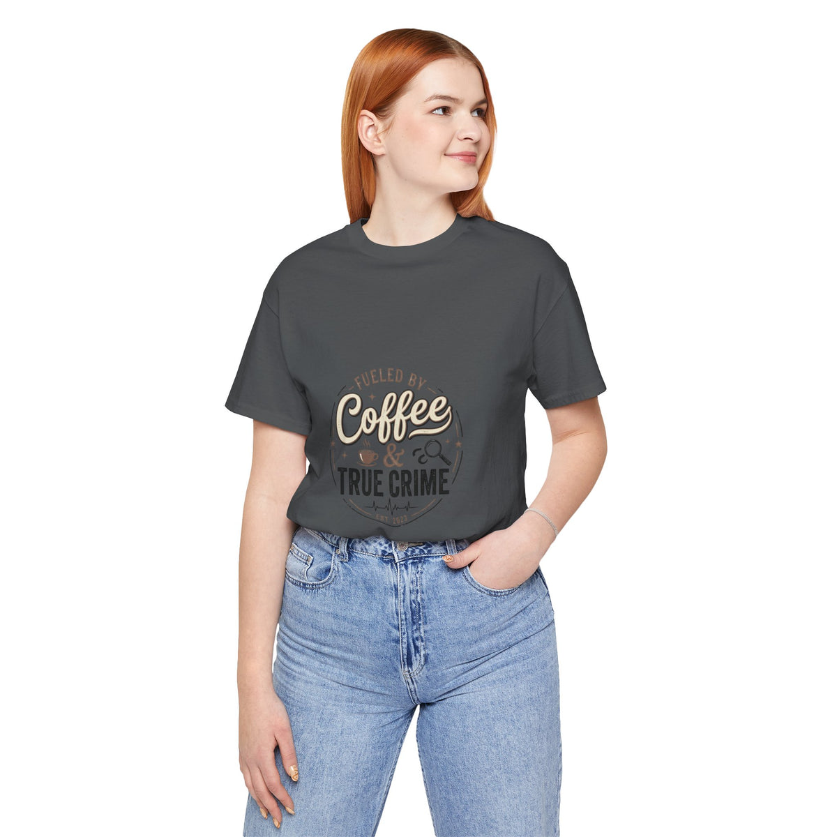 Coffee & True Crime Tee — Funny True Crime Shirt for Fans