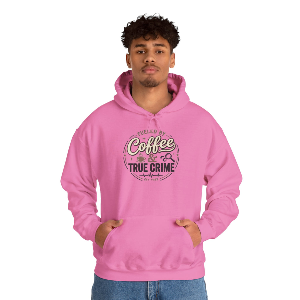 True Crime & Coffee Hoodie — 'Fueled by Coffee & True Crime' Pullover