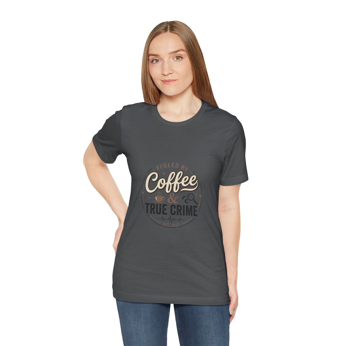 Coffee & True Crime Tee — Funny True Crime Shirt for Fans
