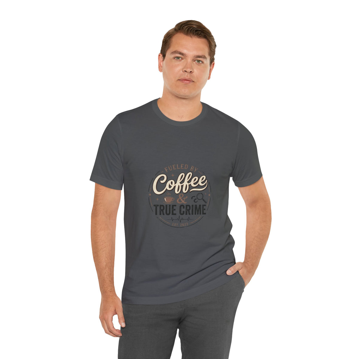 Coffee & True Crime Tee — Funny True Crime Shirt for Fans