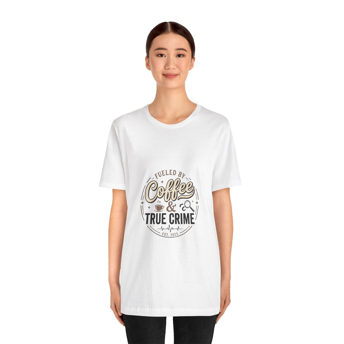 Coffee & True Crime Tee — Funny True Crime Shirt for Fans