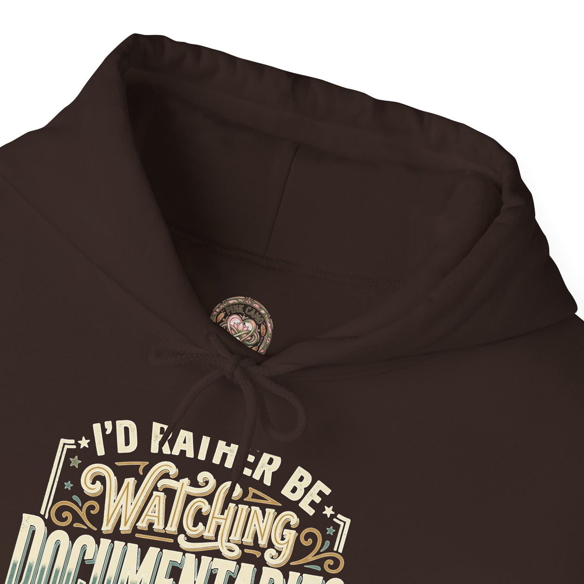 Documentary Lover Hoodie — "I'd Rather Be Watching Documentaries" Vintage Crewneck