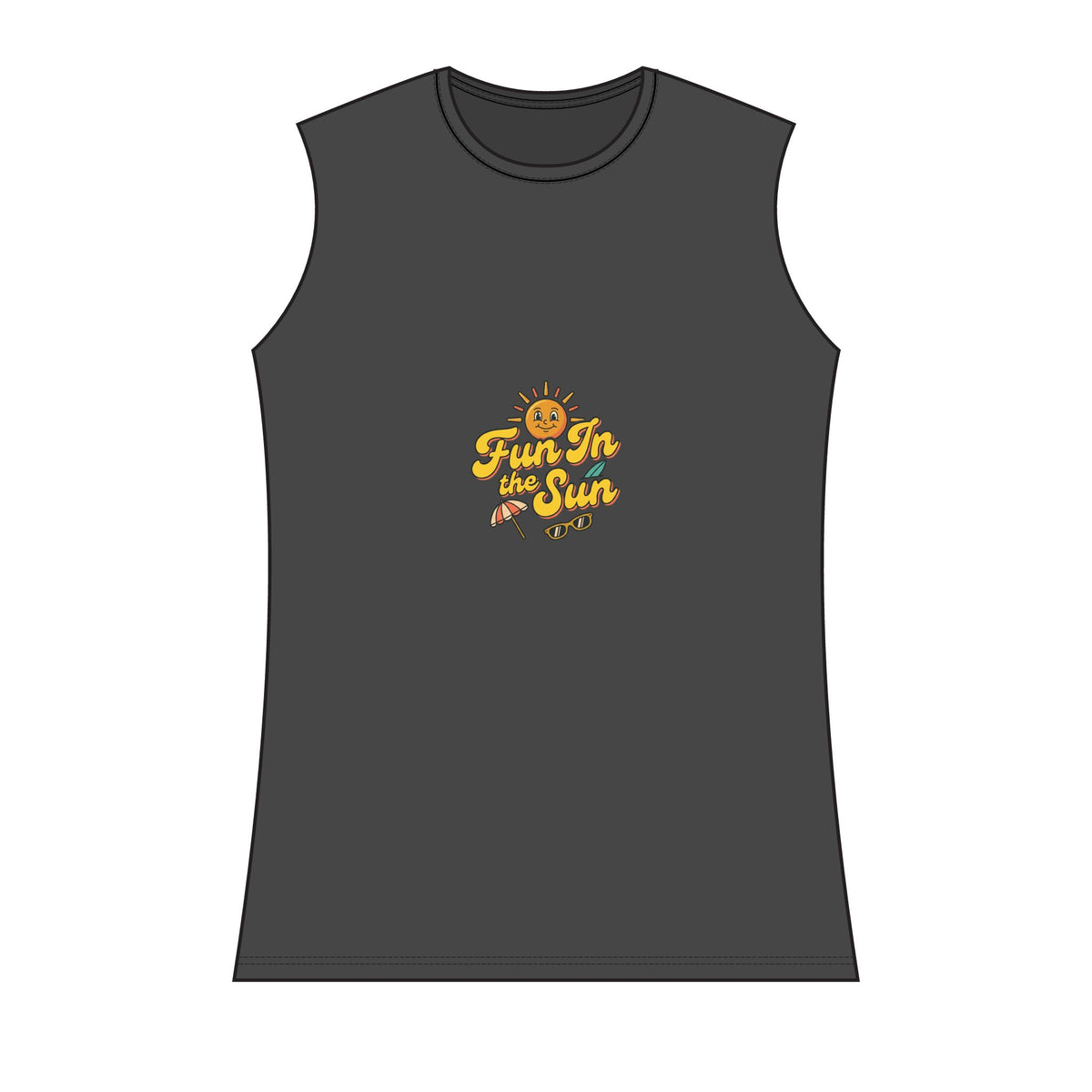 Sunshine Vibes Tank Top — "Fun in the Sun" Graphic Women's Tank
