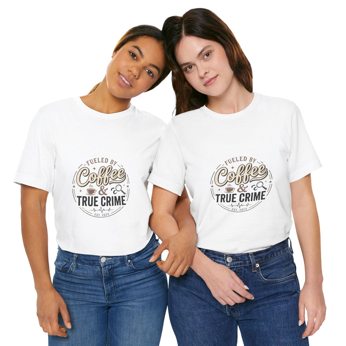 Coffee & True Crime Tee — Funny True Crime Shirt for Fans