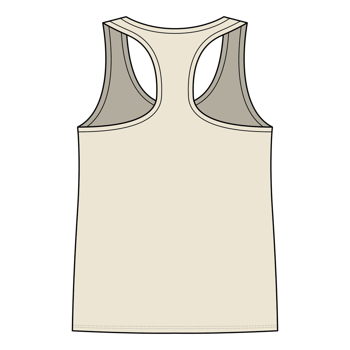 Women’s Racerback Tank — Tropical Surf Shack Graphic
