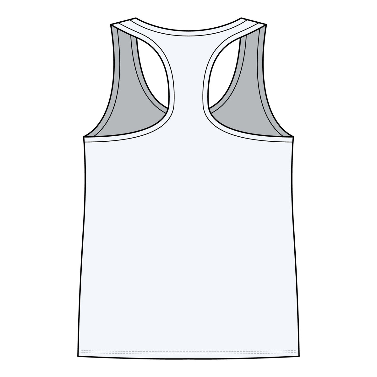Women’s Racerback Tank — Tropical Surf Shack Graphic
