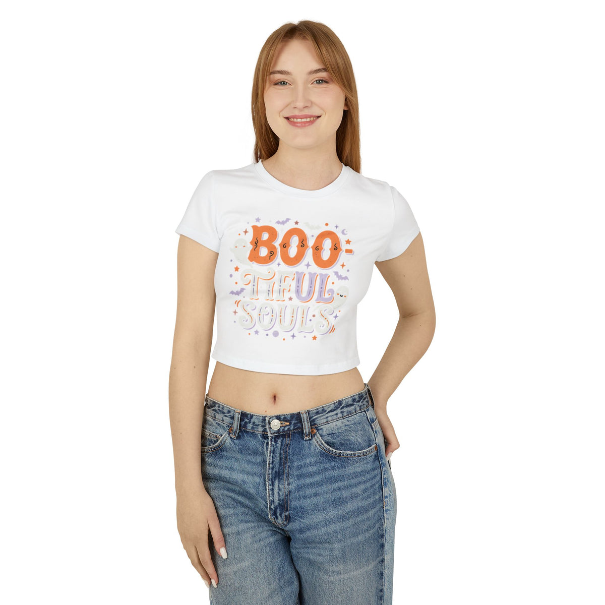 Boo-tiful Souls Tee | Halloween Crop Top