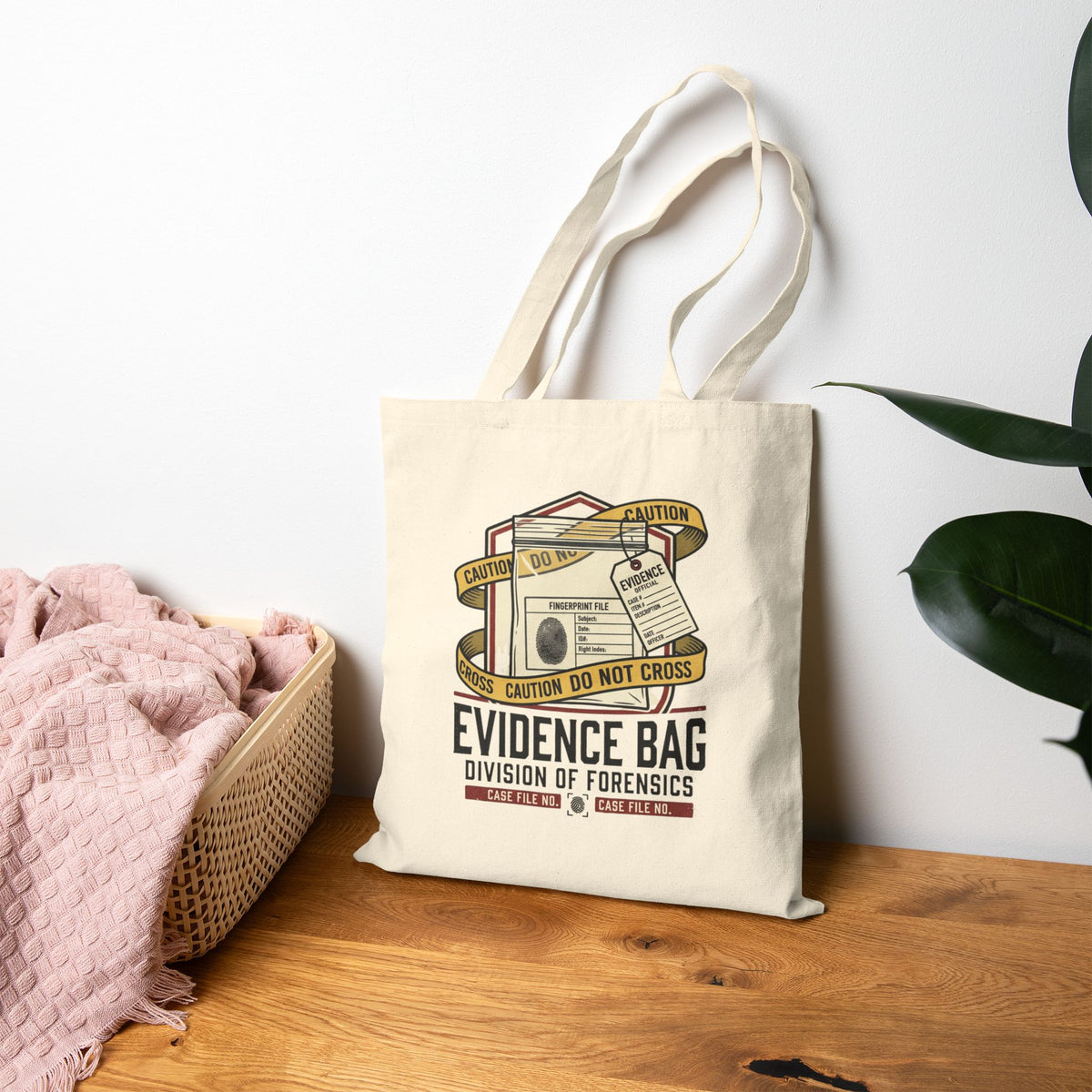 Forensics Evidence Bag Tote — Crime Scene Investigator Canvas Tote