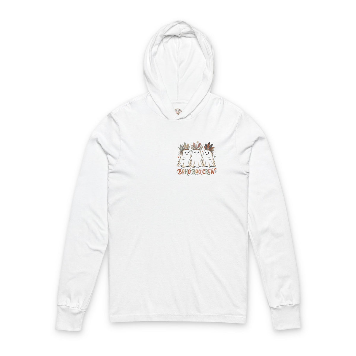 Boho Boo Crew Hooded Long Sleeve Tee